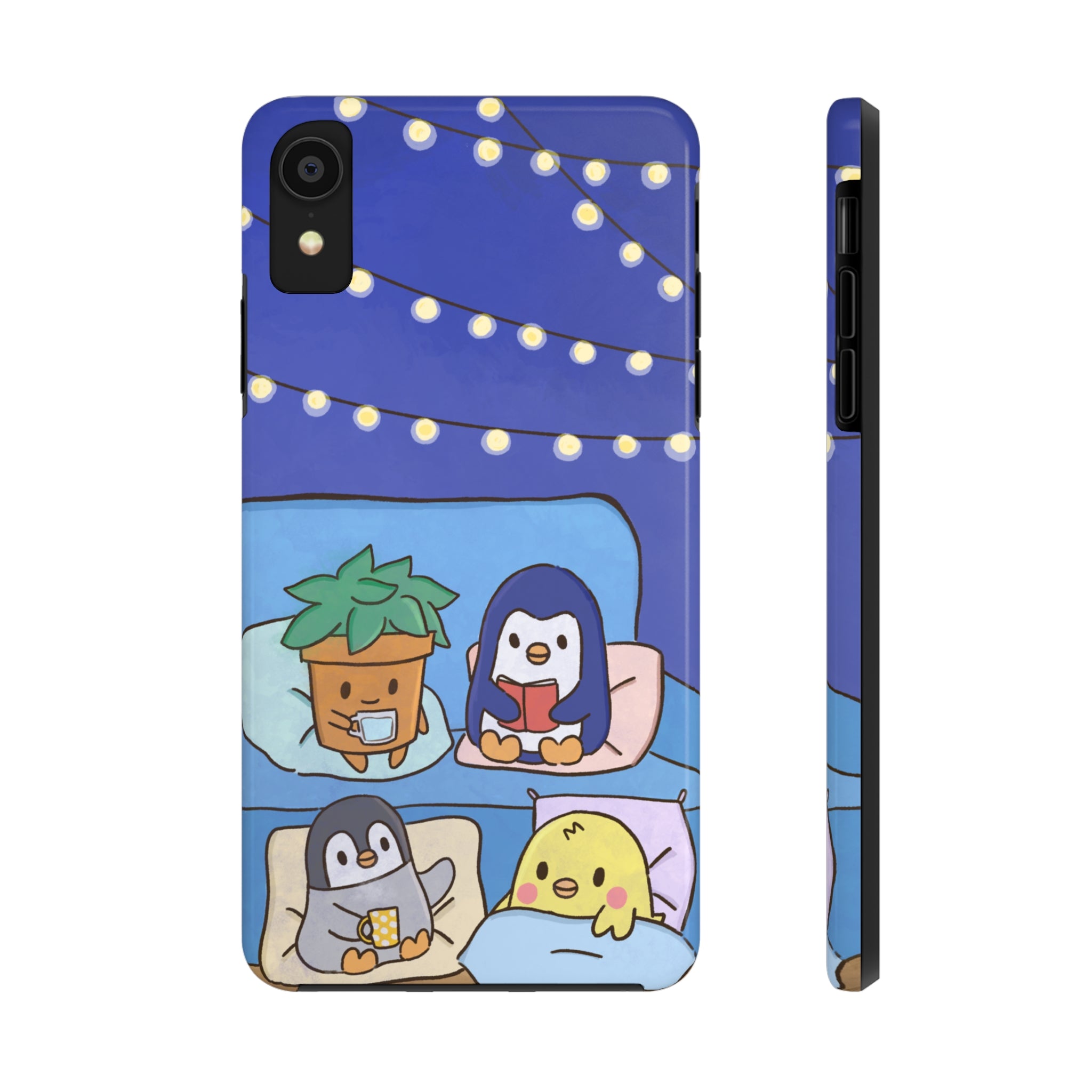 Comfy and Cozy Blue iPhone Case