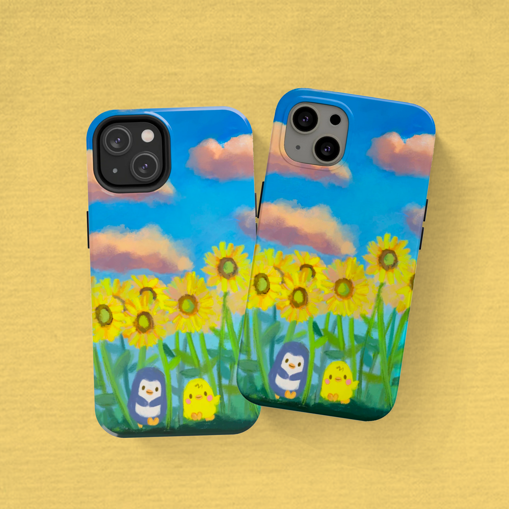Among the Sunflowers iPhone Case